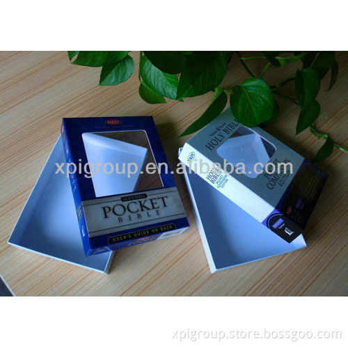 Printed Paper Gift Box with PVC window